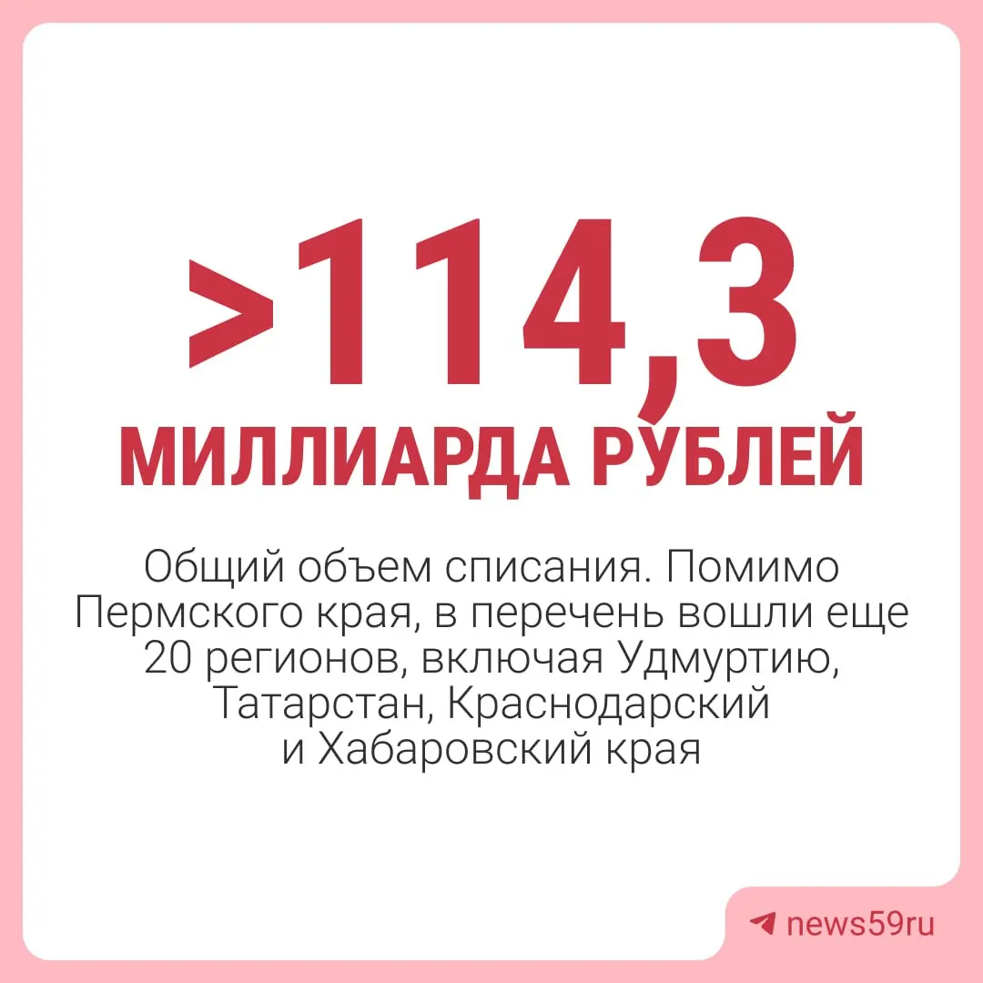 Правительство РФ решило списать задолженность региона перед федеральным бюджетом по бюджетным кредитам, за исключением средств на инфраструктурные проекты и отдельных краткосрочных займов.