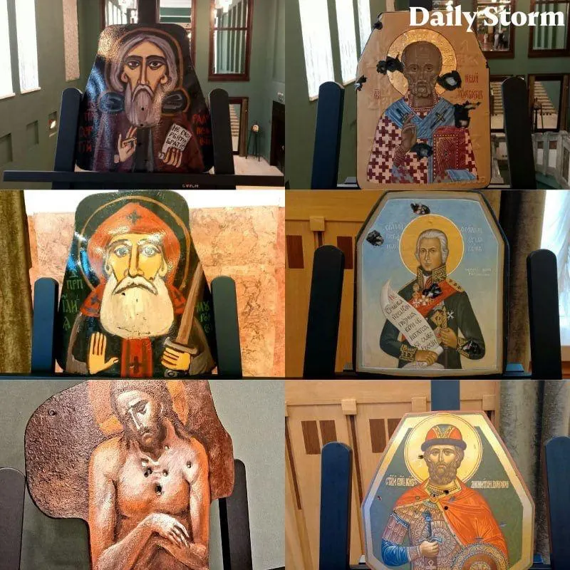 Подборка спорных и необычных новостей: от выставки икон на бронежилетах до заявлений о составе косметики, реконструкции в Оренбурге, памятной стены в детсаду и слов о переименовании дома дружбы в Ярославле.