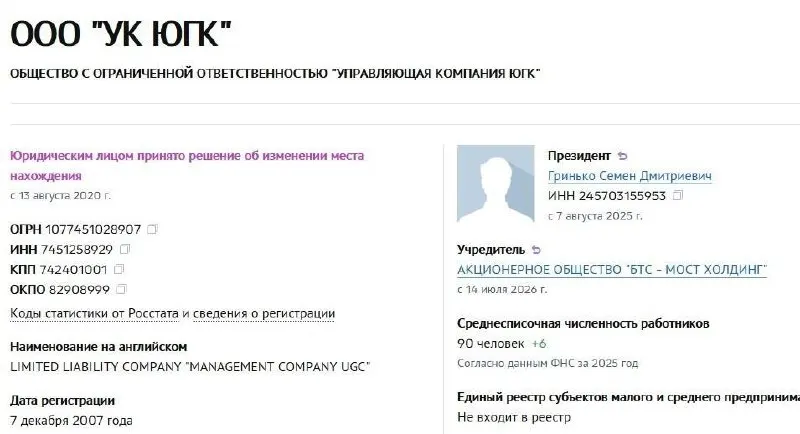 Активы крупнейшей золотодобывающей группы перешли в управление АО «БТС‑Мост Холдинг». Пакет акций, ранее находившийся в ведении Росимущества, был продан на аукционе.
