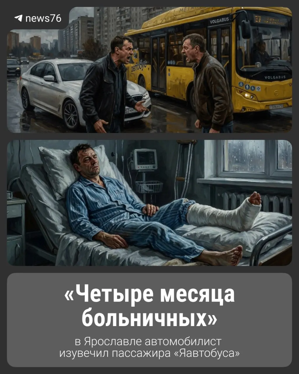 41-летний житель Ярославля пострадал в драке после рабочего дня и сейчас борется за возмещение травм; пара опасается мести со стороны противника.